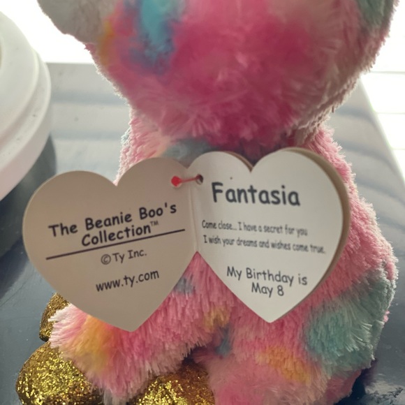 Pink Fantasia TY Unicorn Plush - Picture 3 of 3